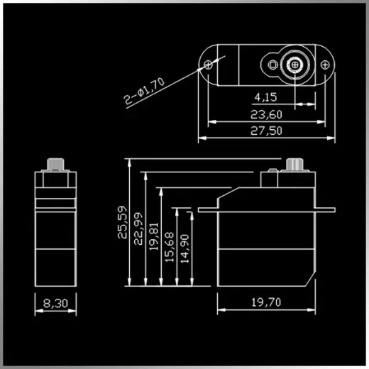 KTKM-04MD микро цифровой сервопривод