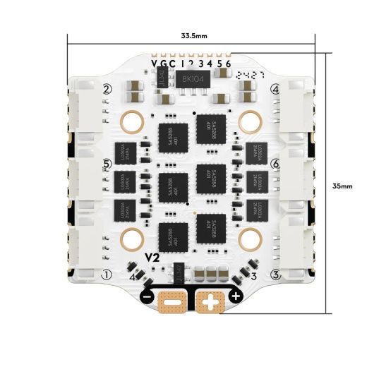 Полетный контроллер и ESC стек GOKU GN405 Nano HD 35A V3