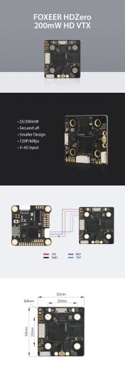 Видеопередатчик Foxeer HDZero Race Edition (5.8 ГГц)