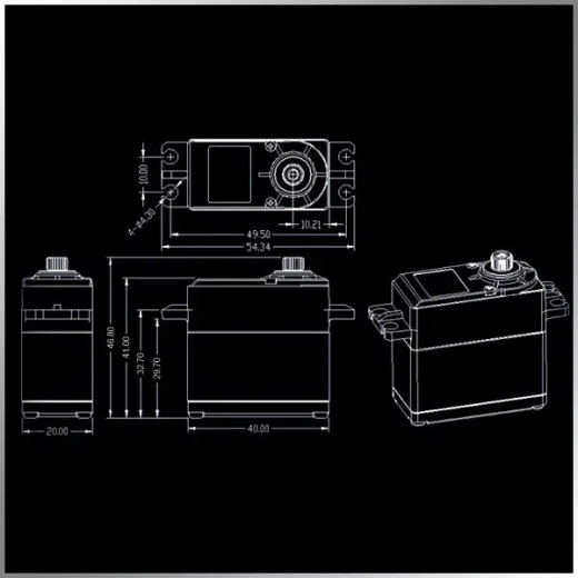 KMCLS6122HHV цифровой стандартный сервопривод с металлическими шестернями