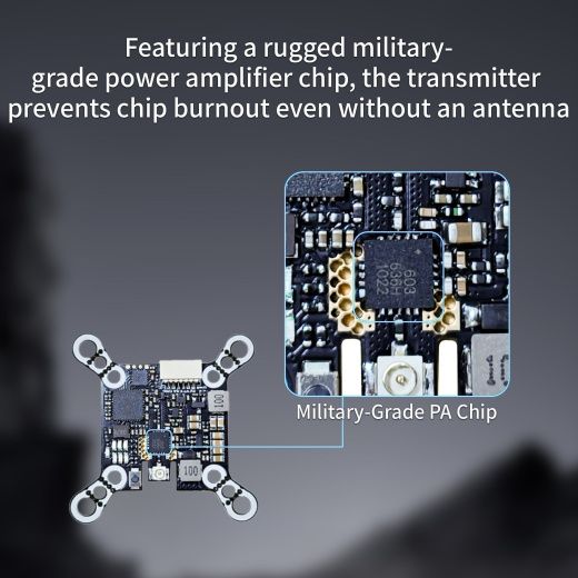 Видеопередатчик DarwinFPV 5.8G 1200mW Baby Ape VTX с антенной