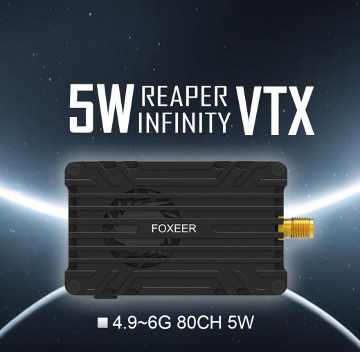 Видеопередатчик Foxeer Reaper Infinity V2 5W (4.9-6 ГГц, 80CH)