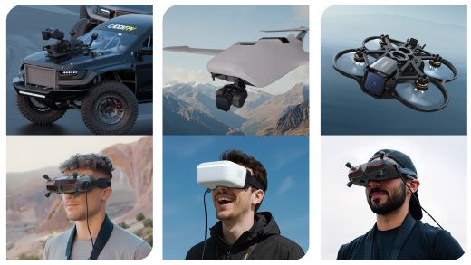 Комплект: 4K-система Walksnail Moonlight Kit и одноосевой подвес GM1