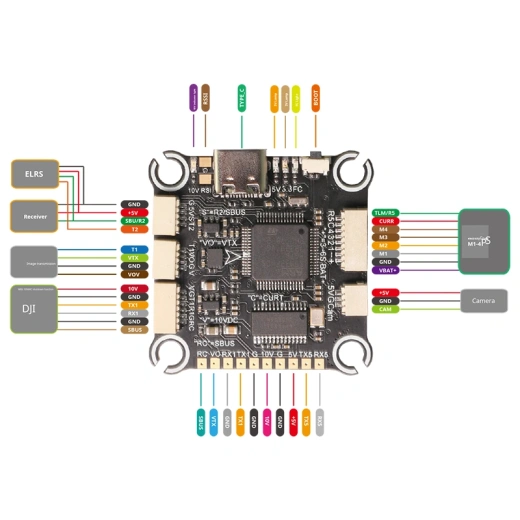 Полетный контроллер F405 70A STACK